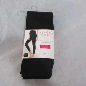 Womens Maternity Belly Support Footless Tights Isabel Maternity Black S/M NEW